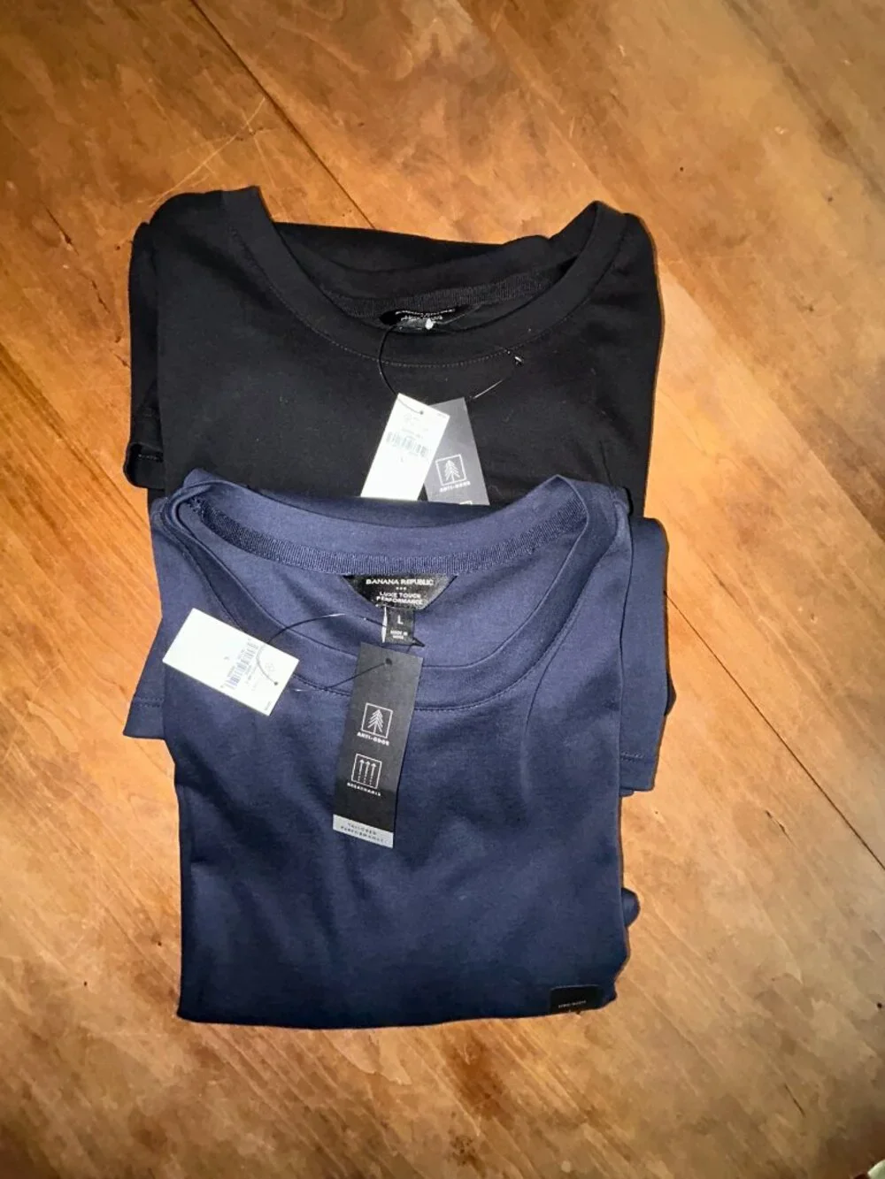 Banana Republic Luxe Touch Performance Long Sleeve T-shirts, NWT, Men Large, 2